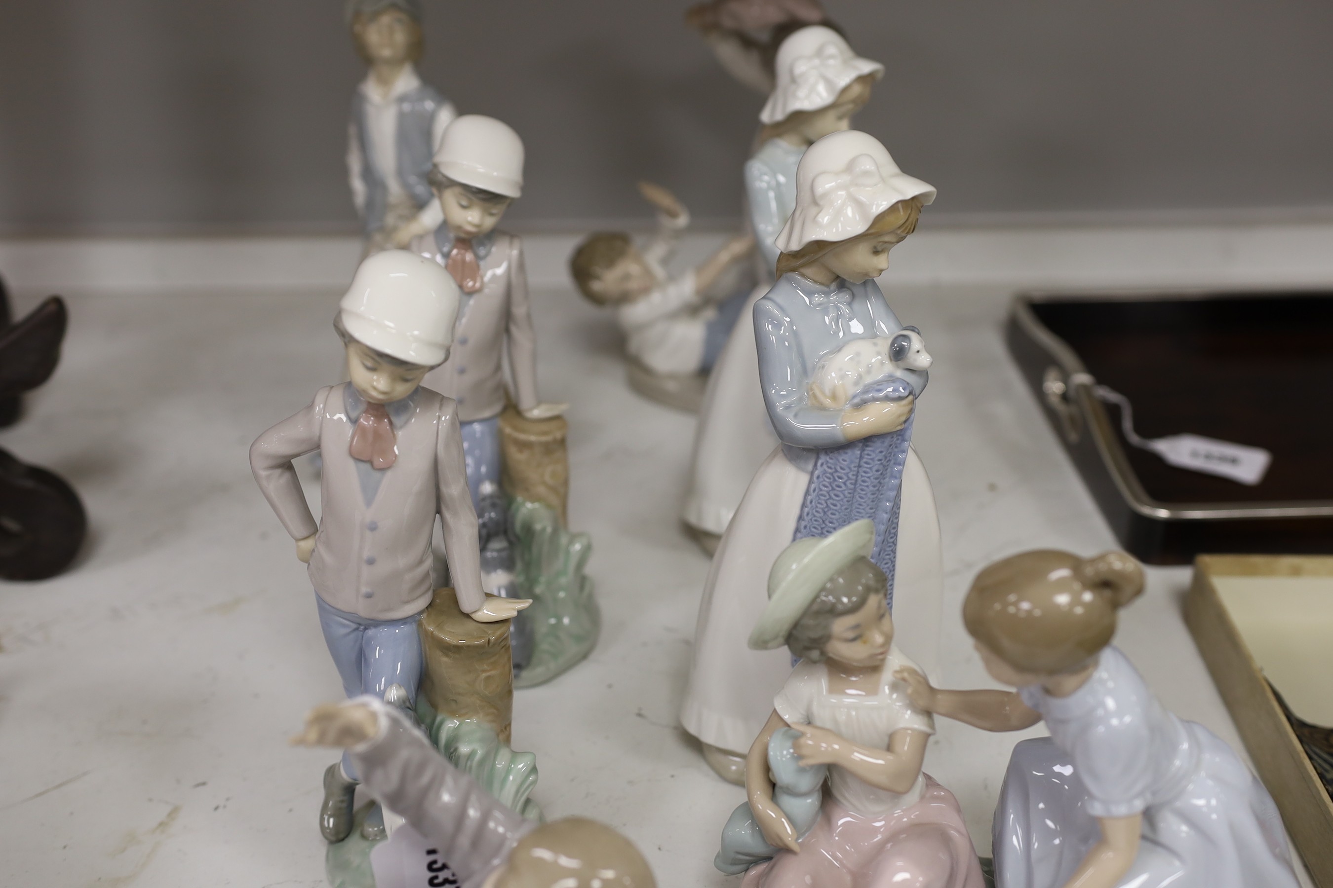 Eight Nao figures